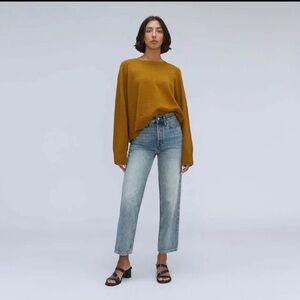 Everlane ’90s Way-High Jean – Rigid Mid Wash – Size 26 Long – NWT